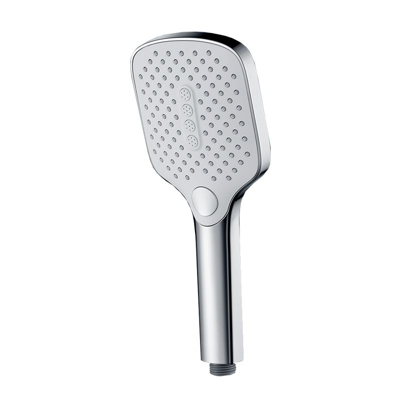 Contemporary Fixed Shower Head Square Metal Shower Head Combo