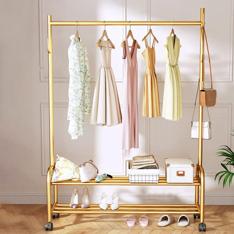 Modern Coat Rack Hanging Rail Storage Shelving and Hooks Coat Hanger