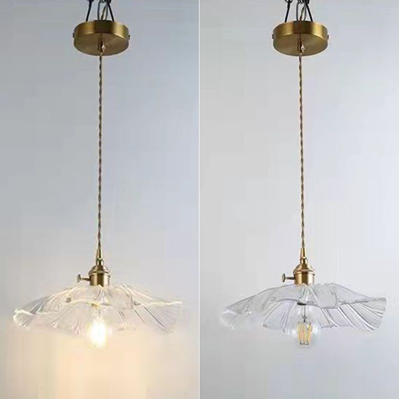 Lotus Leaf hangende hanglamp industriële hanglampen met glazen schaduw