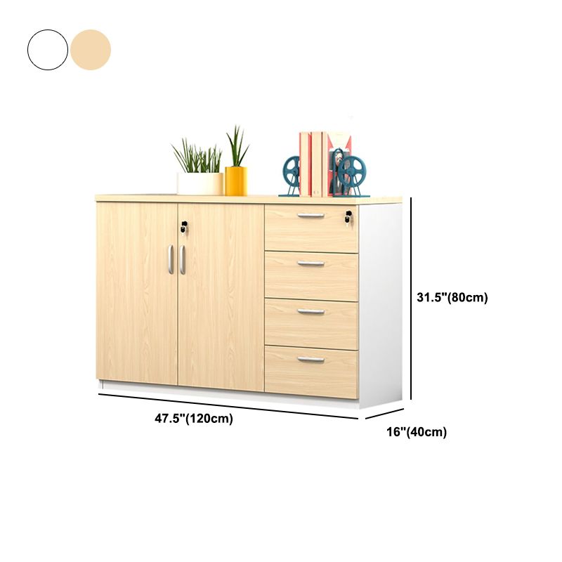 Wood Lateral Filing Cabinet Contemporary File Cabinet with Storage