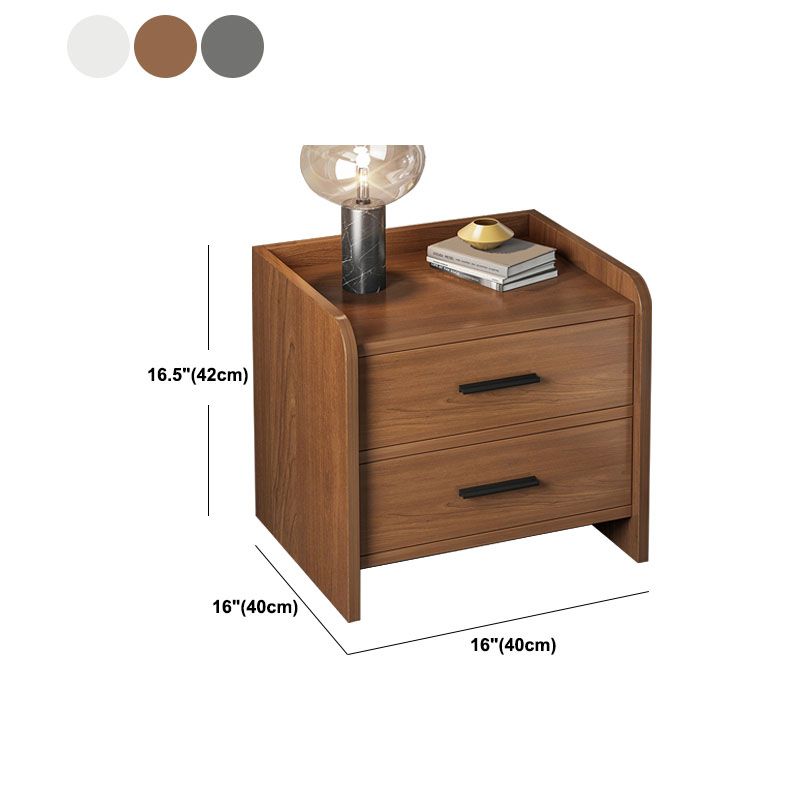 Modern Manufactured Wood Night Table Drawer Storage Bedside Cabinet with Drawers