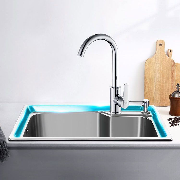 Modern Style Kitchen Sink Stainless Steel Single Bowl Kitchen Sink with Basket Strainer