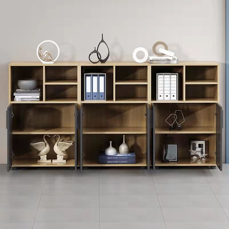 Contemporary Cabinet Wood with Storage and Pedestal File Cabinet