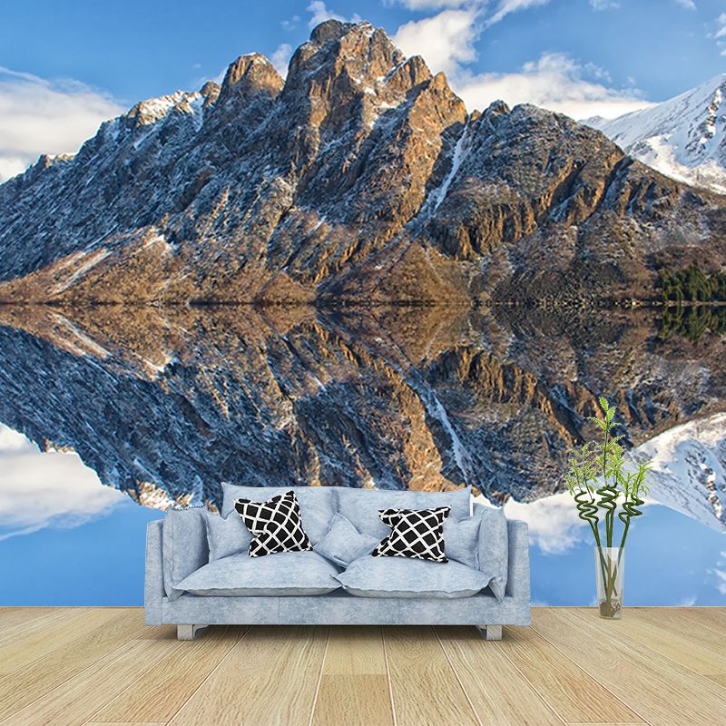 Photography Washable Mountain Wall Mural Living Room Mural Wallpaper