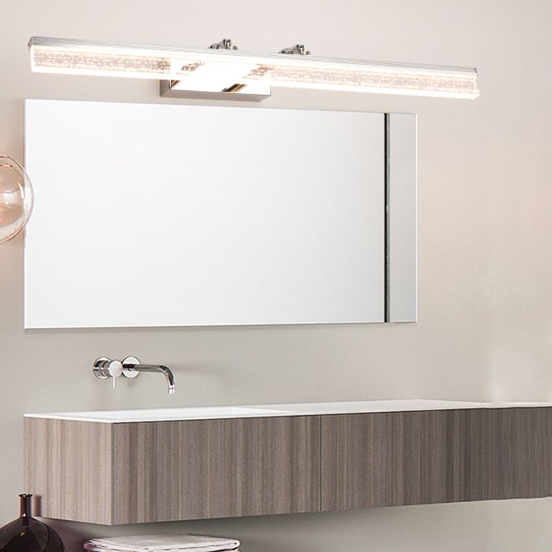 1-Light Linear Wall Lamps Modern Style Metal Vanity Lighting Ideas