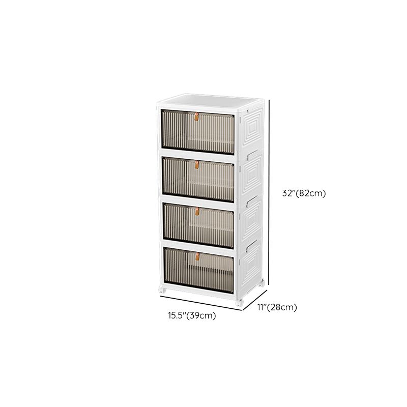 White Plastic Kids Armoire Closet Modern Style Armoire Cabinet