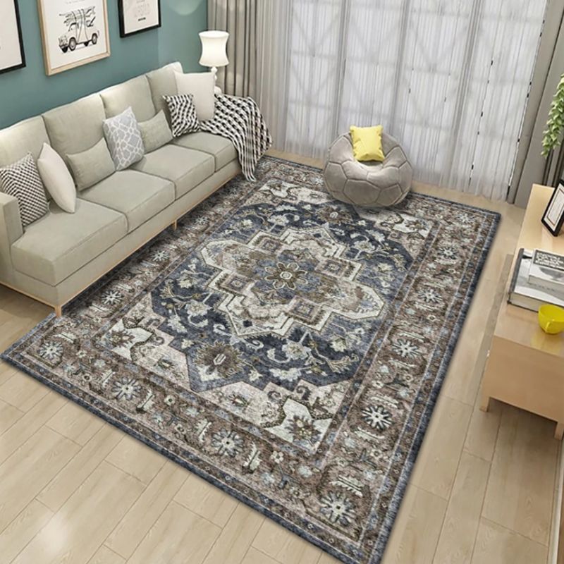 Tono rosso area tradizionale moquette poliestere stampare marocchine tappeto per interni tappeti per soggiorno