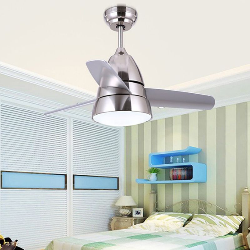 Modern Style Ceiling Fan Lamp Metal 1 Light Ceiling Fan Light for Bedroom