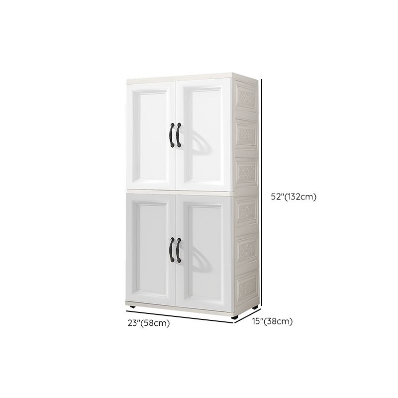 Modern Plastic Kid's Wardrobe Door Wardrobe Closet for Bedroom