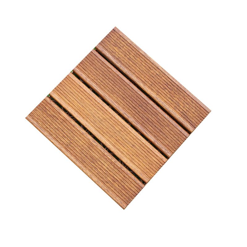 Tradition Teak Floor Tile Water Resistant Click Lock Wooden Floor for Living Room