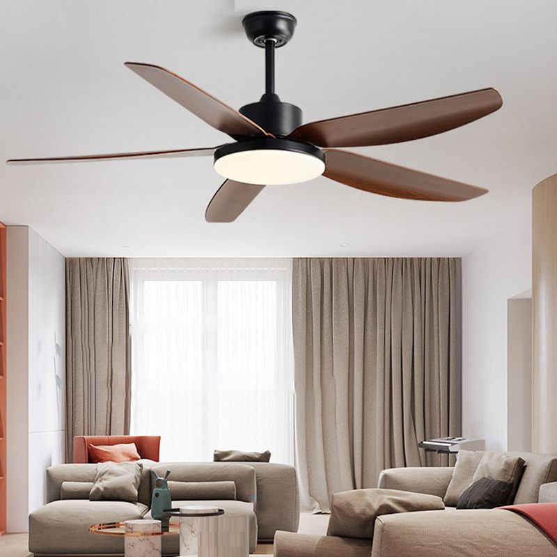 Nordic Ceiling Fan Light Fixture Colorful LED Ceiling Lamp for Bedroom