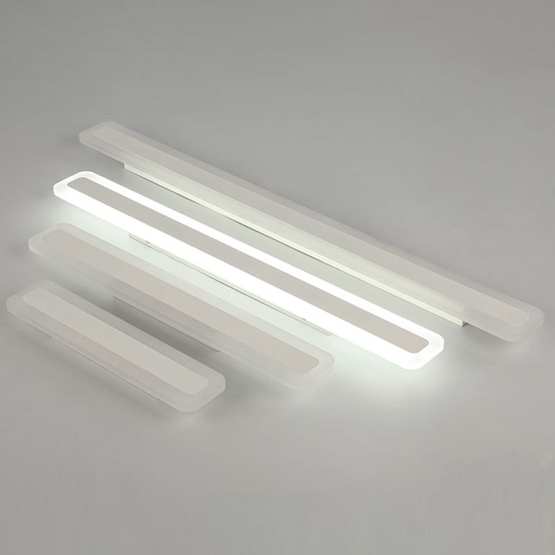 Rechteckige LED -Waschtischlampe moderner minimalistischer Acryl -Ein Eitelkeitslicht