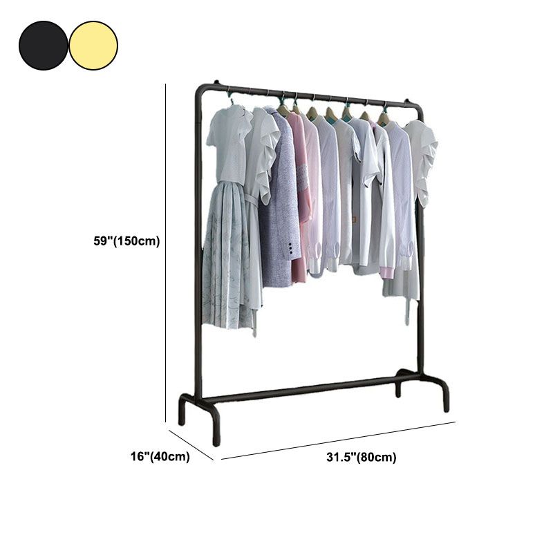 Industrial Style Coat Rack Metallic Free Standing Coat Rack With Shelves