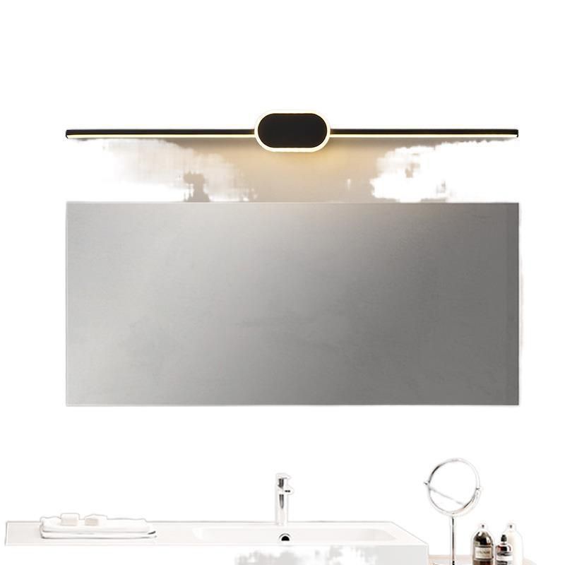 Linear Vanity Wall Light Fixtures Modern Minimalist Style Metal Single Vanity Light