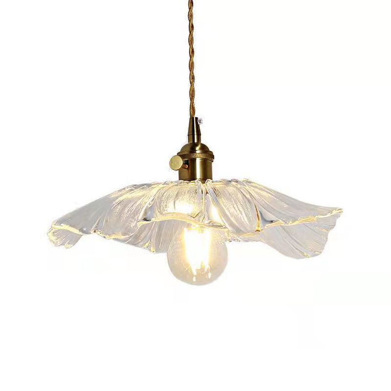 Lotus Leaf hangende hanglamp industriële hanglampen met glazen schaduw