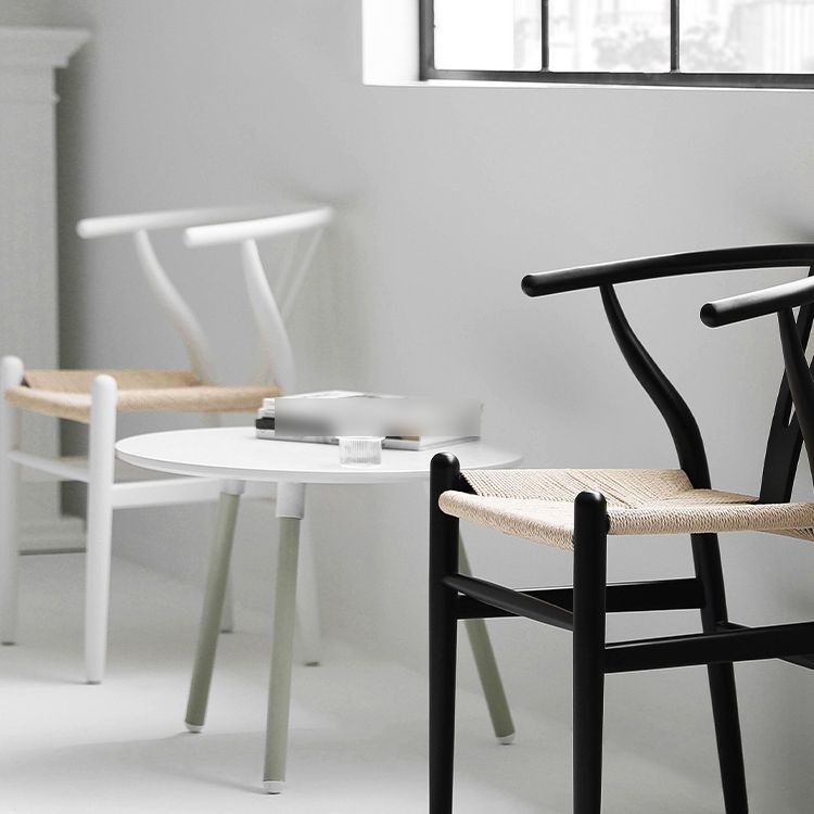 Contemporary Style Chair Dining Armless Wooden Chairs for Kitchen