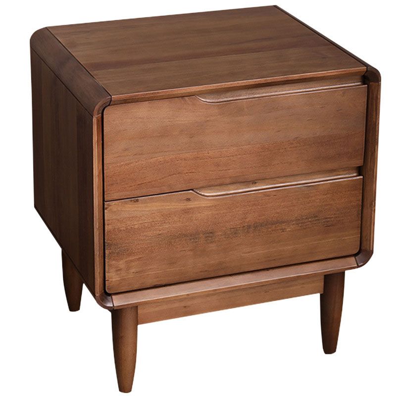 Modern Pine Bed Nightstand Drawers Included Night Table for Bedroom