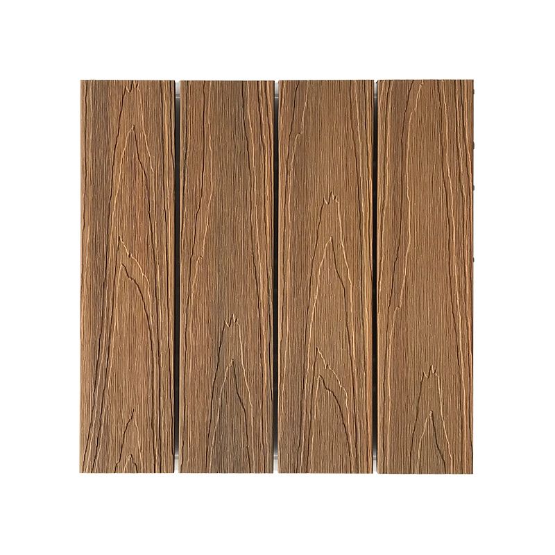 Outdoor Floor Board Wooden Square Stripe Composite Floor Patio