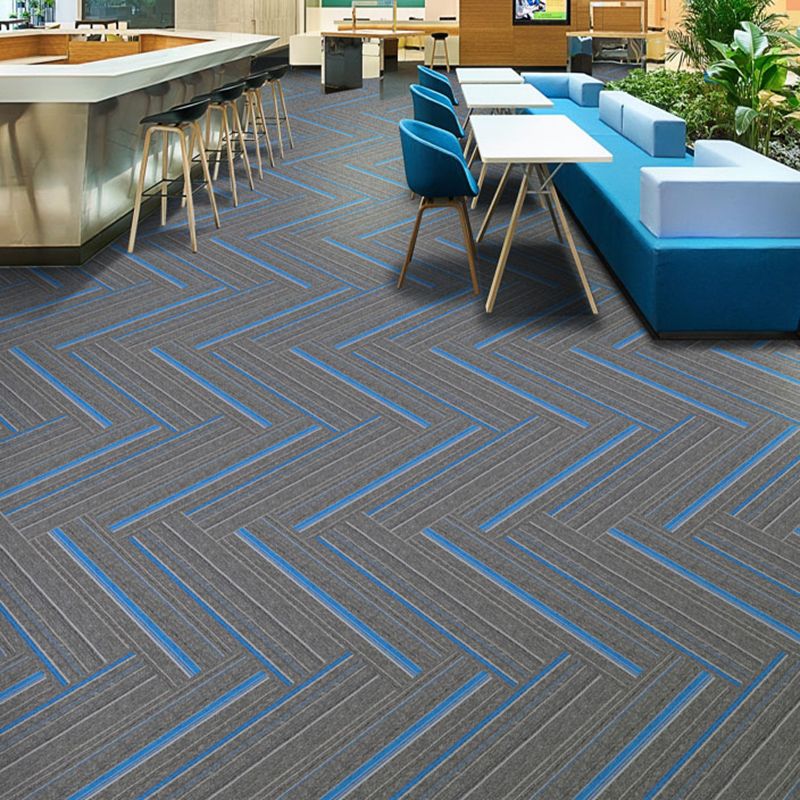 Dark Color Level Loop Carpet Tile Non-Skid Self Adhesive Indoor Office Carpet Tiles