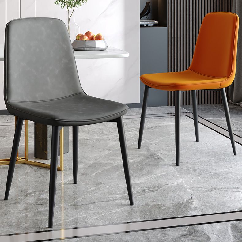 Metal Modern Contemporary Kitchen Chair Dining Room Side Parsons Chair