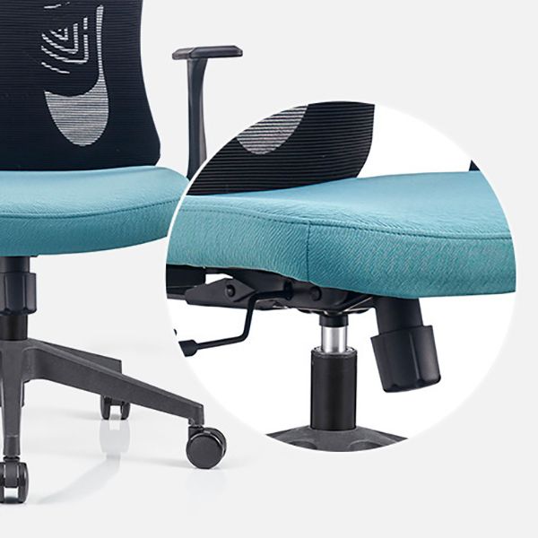 Modern Fixed Arms Office Chair Adjustable Seat Height No Distressing Ergonomic Desk Chair