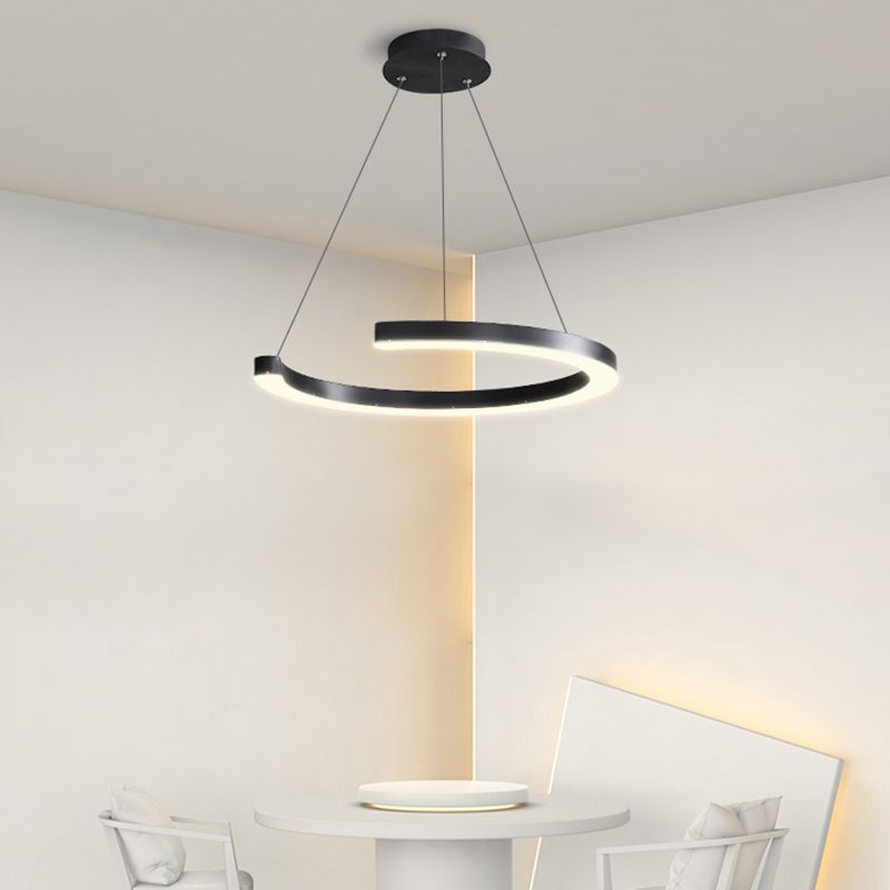 LED Hanging Pendant Light Fixture Modern Style Chandelier for Living Room