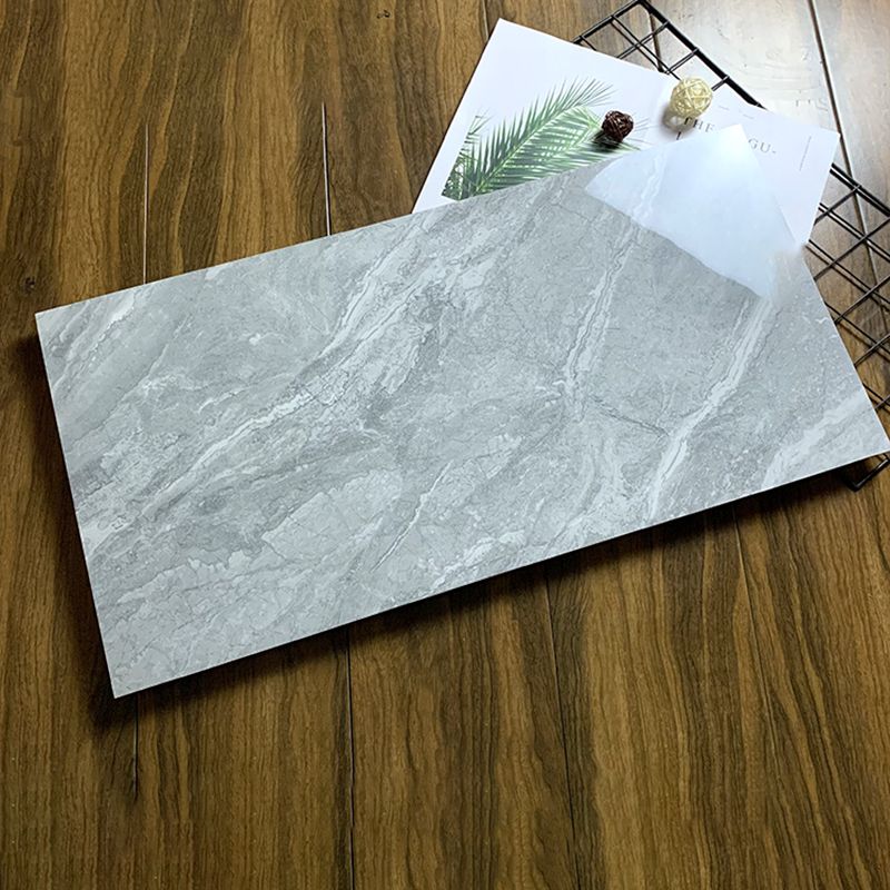 Marble Appearance Singular Tile Mirrored Rectangular Wall Tile