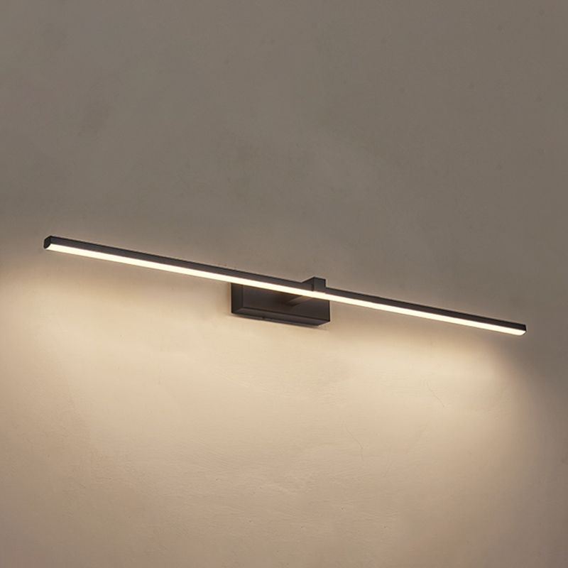 Iluminación de pared de forma de tira de estilo moderno 1 luces lámpara de apliques para baño