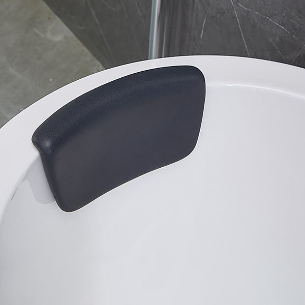 Modern Oval Center Bath Acrylic Freestanding Soaking White Bathtub