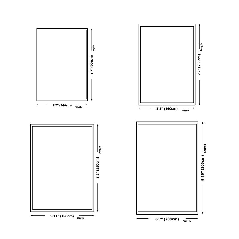 Tappeto grafico in poliestere di tappeto bohémien rosso per decorazione per la casa