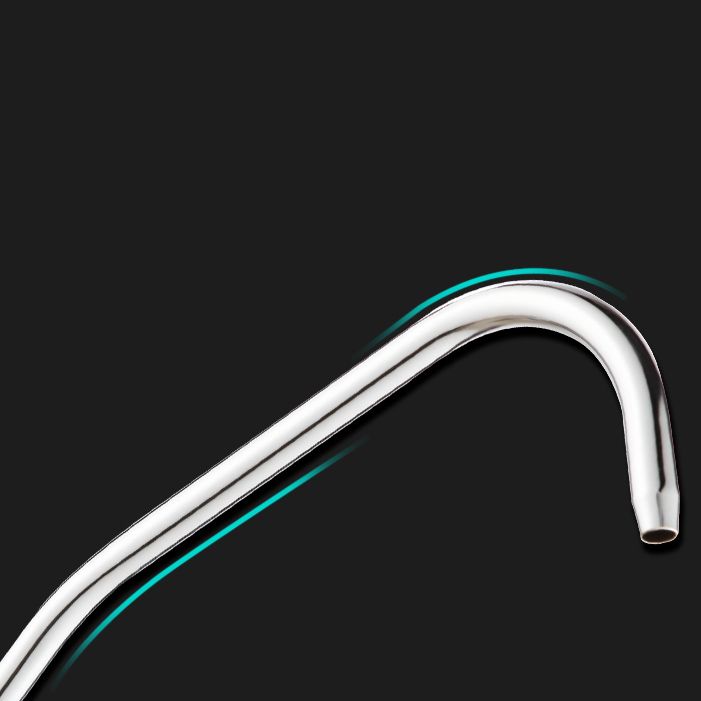 Modern Style Standard Kitchen Faucet Gooseneck 1-Hole Standard Kitchen Faucet