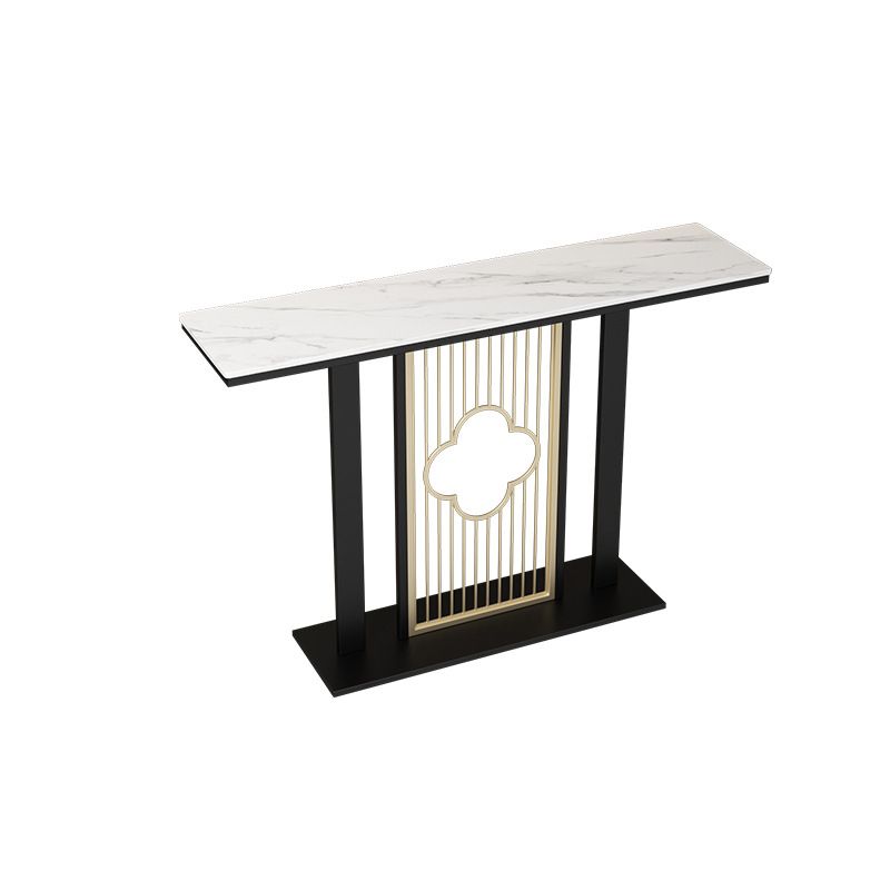 Contemporary Console Table with Stain Resistant Pedestal Top