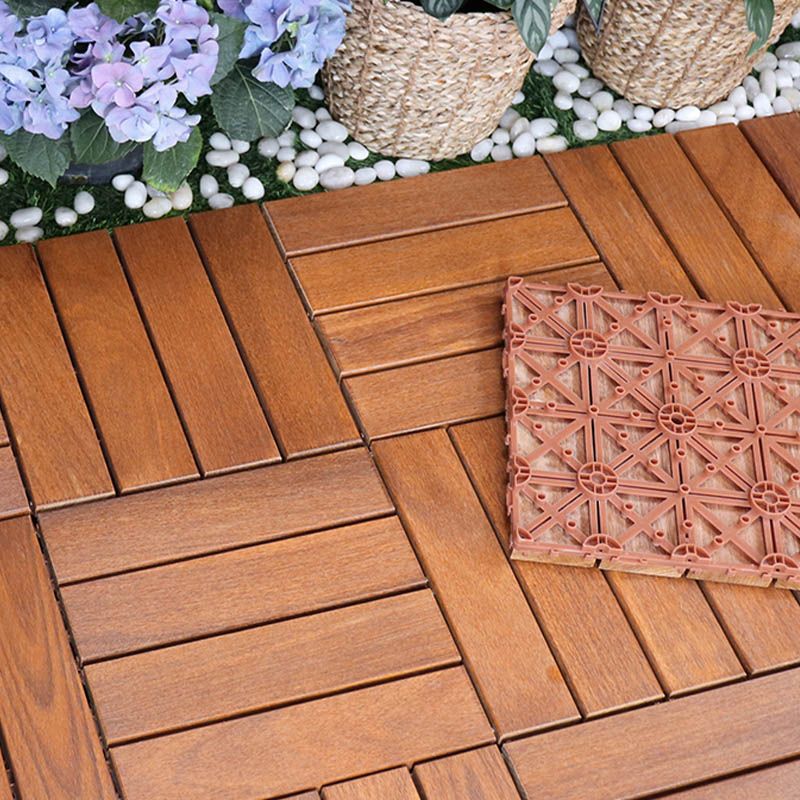 Classical Water Resistant Decking Tiles Interlocking Composite Floor Tiles