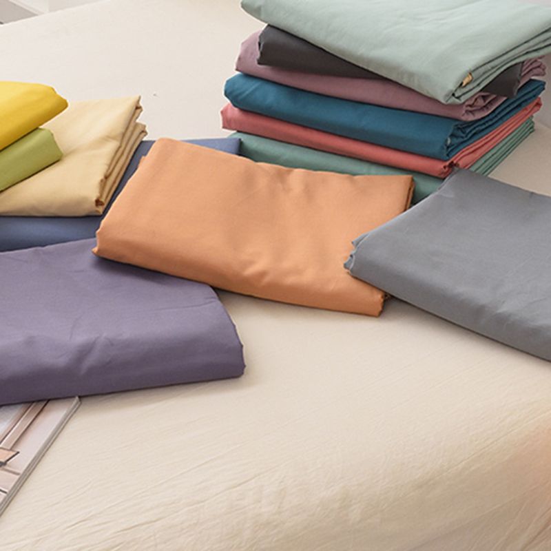 Whole Colored Sheets Twill Non-Pilling Soft Breathable Cotton Sheet Set