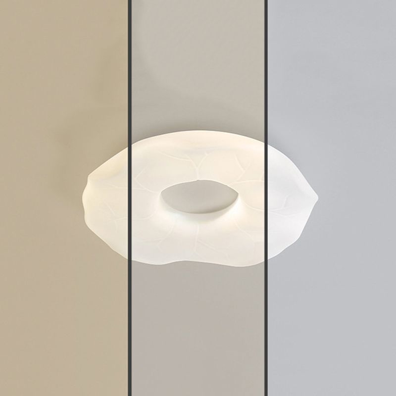 White Ceiling Light Contemporary LED Flush Mount Lighting for Living Room