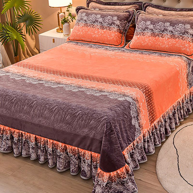 Flannel Bed Sheet Home Bedroom Dormitory Simple Bed Sheet Set