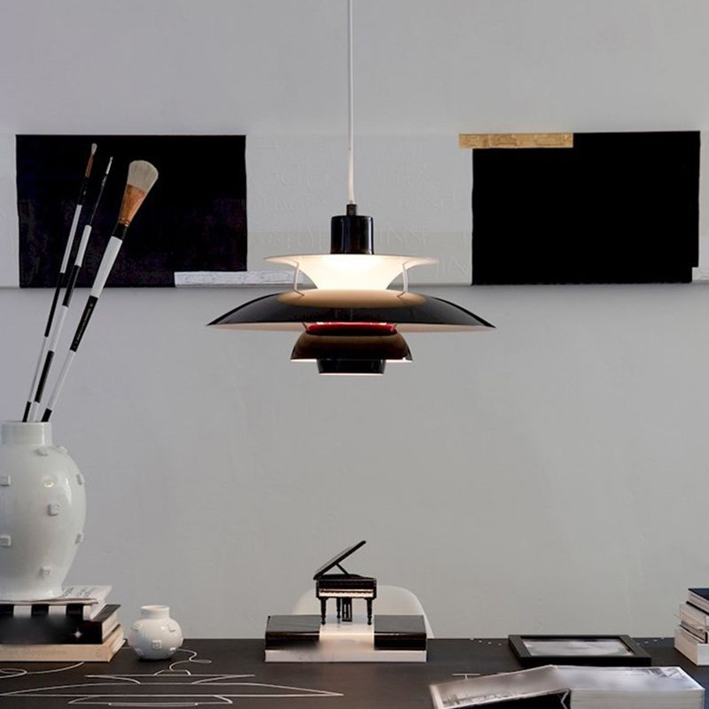 Hanging Light Fixture Metal Nordic Style LED Pendant Lighting for Dining Room