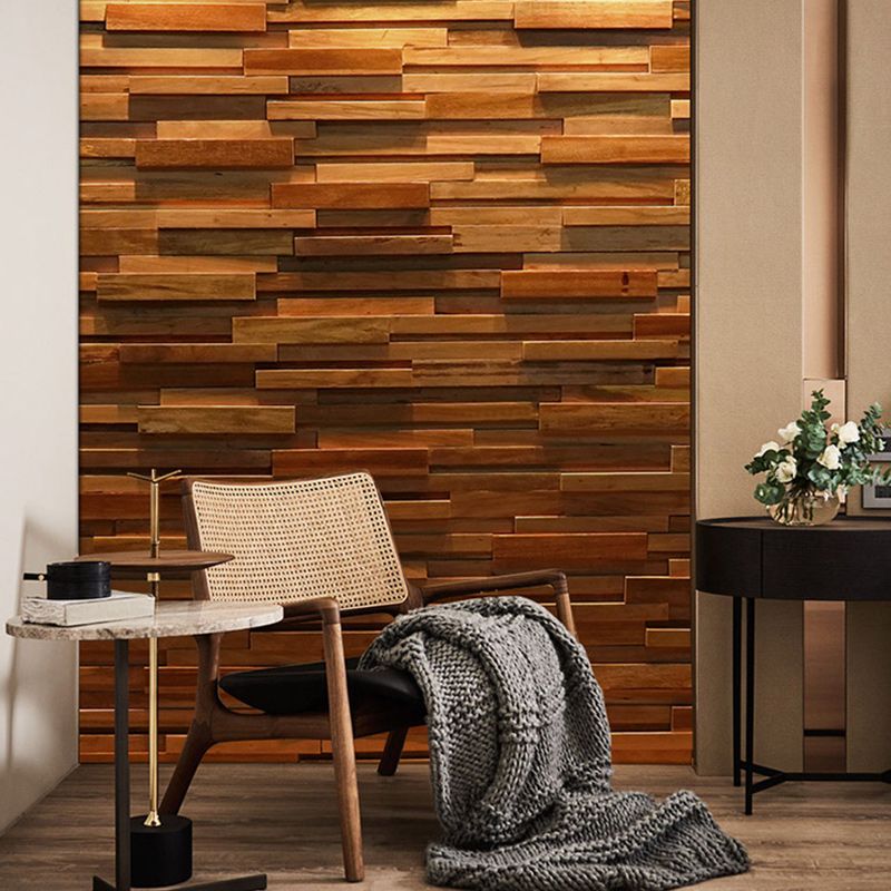 Wooden Wall Plate Modern Simple Home Living Room Wall Panel (1-Pack)