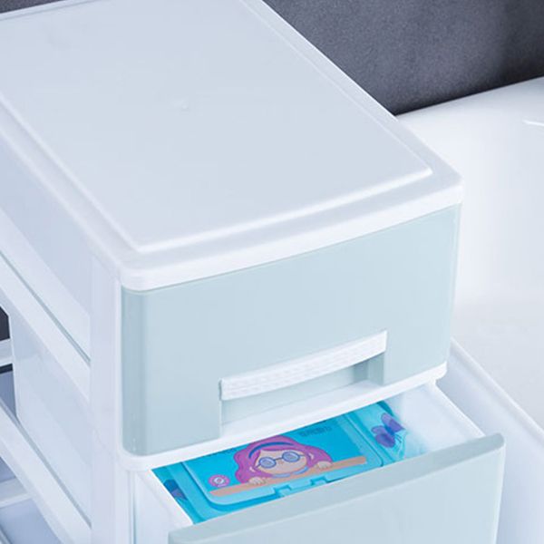 Contemporary Lateral Filing Cabinet Plastic Home or Office File Cabinet with Drawers