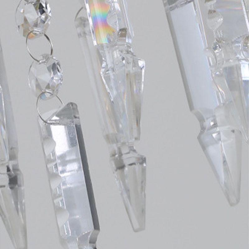 Lámpara de lámpara de lámpara de estilo rústico cristal candelabro colgante