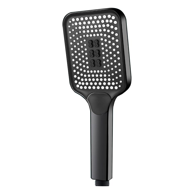 Contemporary Handheld Supercharged Shower Head Square 3 Setting Spray Head