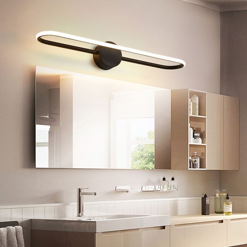 Minimalism Vanity Light Aluminium LED Wall Light Fixture for Bathroom