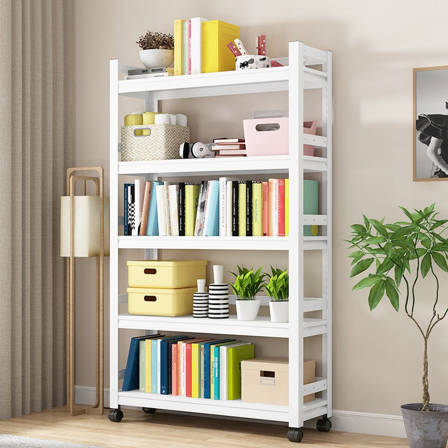 Contemporary Metal Book Shelf Freestanding Standard Kids Bookcase