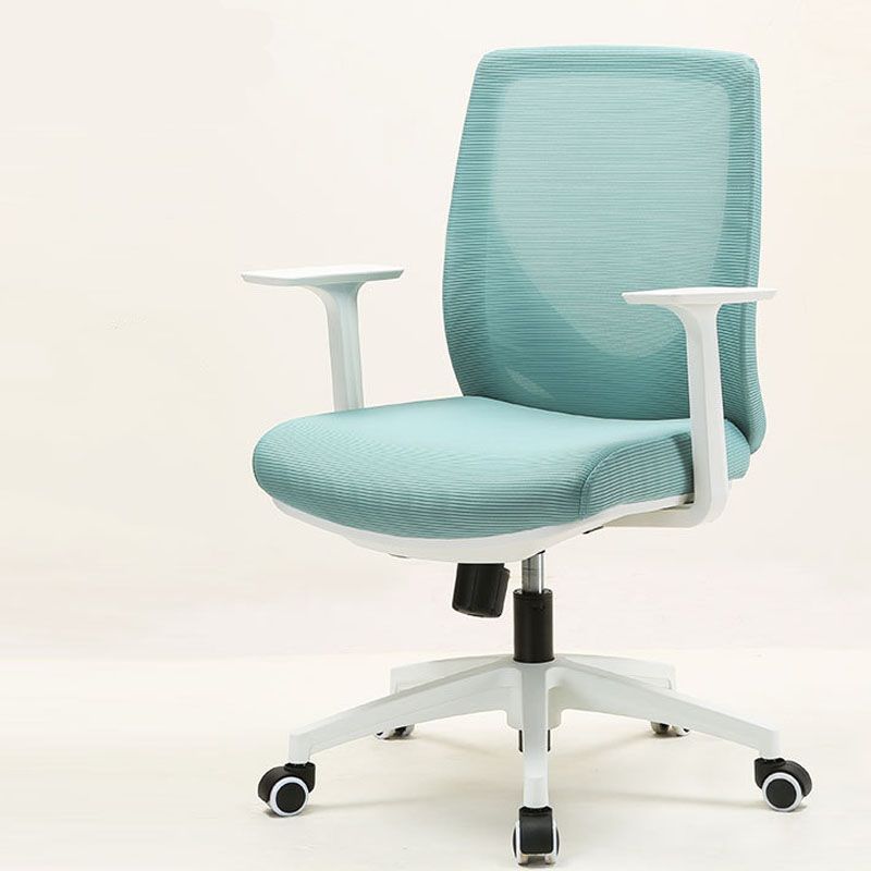 Modern Desk Chair Mesh Computer Chair Mid-Back Chair with Wheels