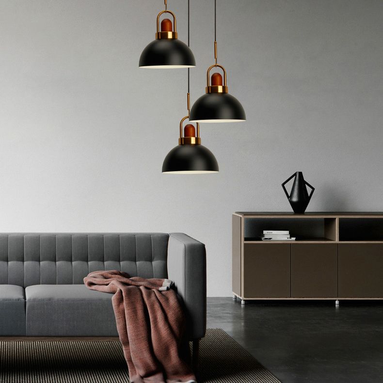 Industrial Simplicity Farmhouse Ceiling Lights with Unique Metal Shade