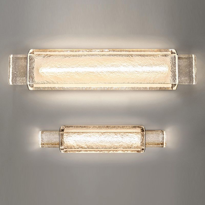 Luz de LED de cristal transparente Lámpara de montaje de pared decorativa de estilo posmoderno de estilo moderno