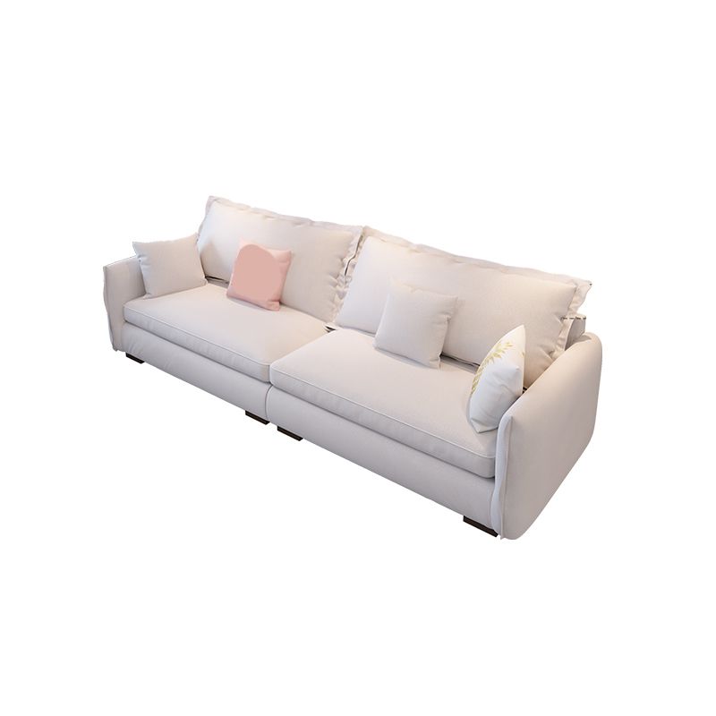 Modern Cushions Standard Sofa 35.43"High Square Arm Sofa, Beige