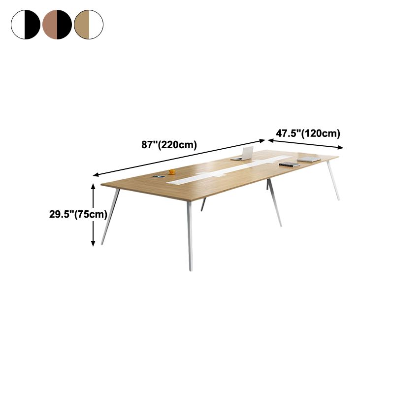 Contemporary Style Engineered Wood Desk Rectangle Desk for Office