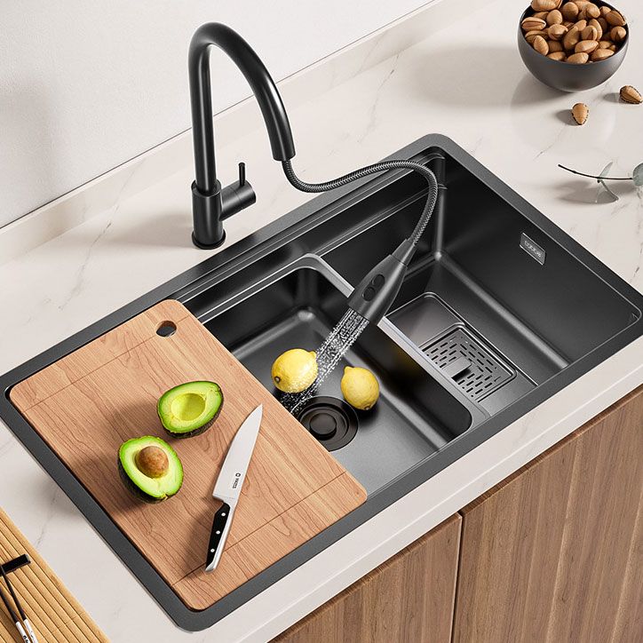 Modern Style Kitchen Sink Stainless Steel Rectangle Shape Kitchen Sink