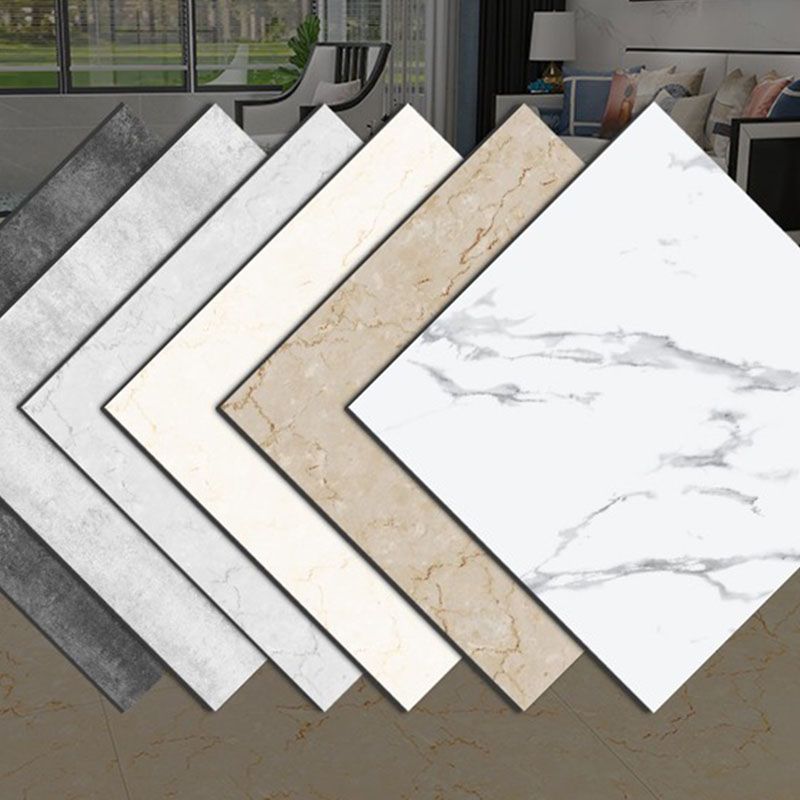 Indoor Flooring Vinyl Peel and Stick Marble Print Square Flooring Vinyl